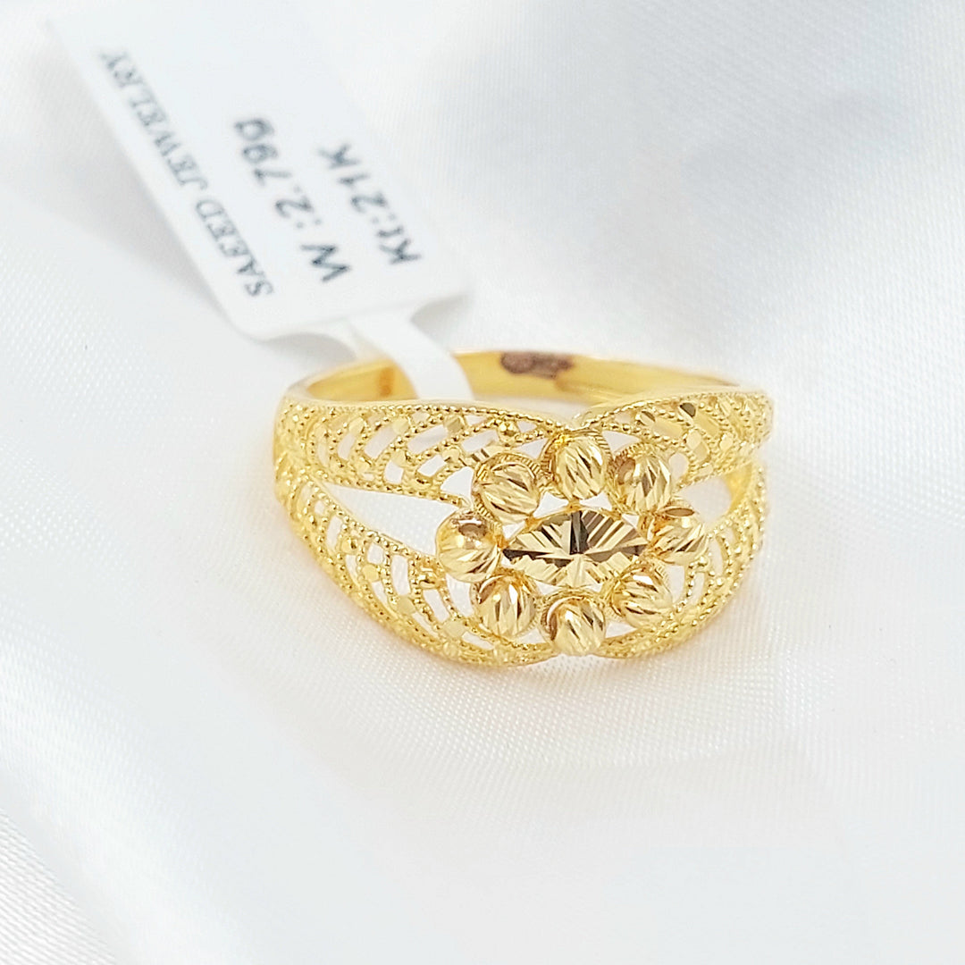 Deluxe Ring Made of 21K Gold by Saeed Jewelry 