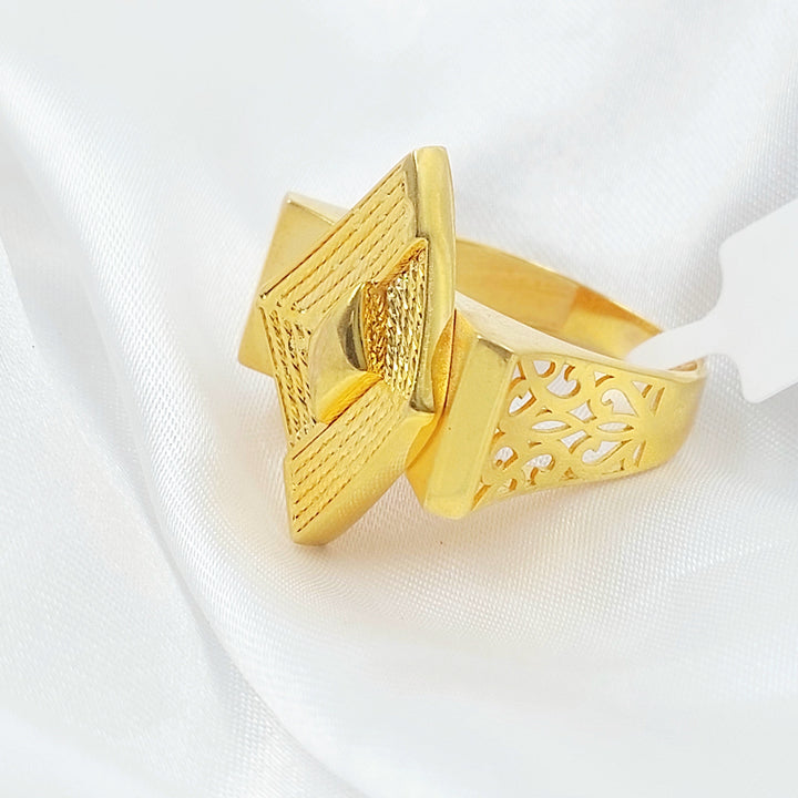 Deluxe Ring Made of 21K Gold by Saeed Jewelry 