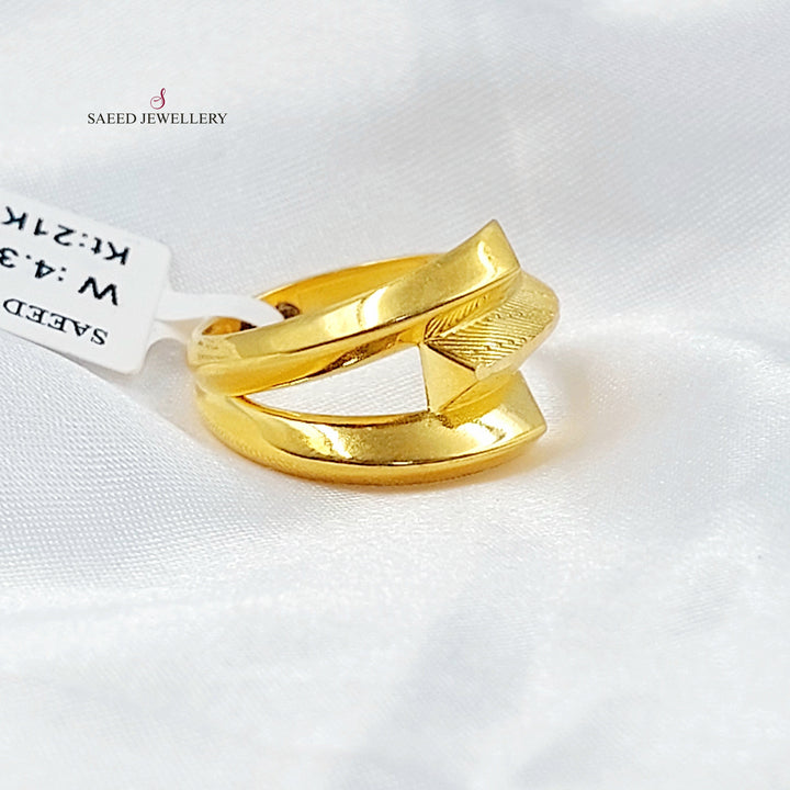 Deluxe Ring Made of 21K Gold by Saeed Jewelry 