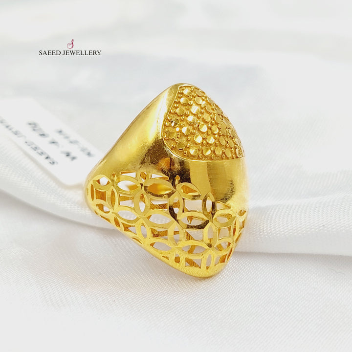 Deluxe Ring Made of 21K Gold by Saeed Jewelry 