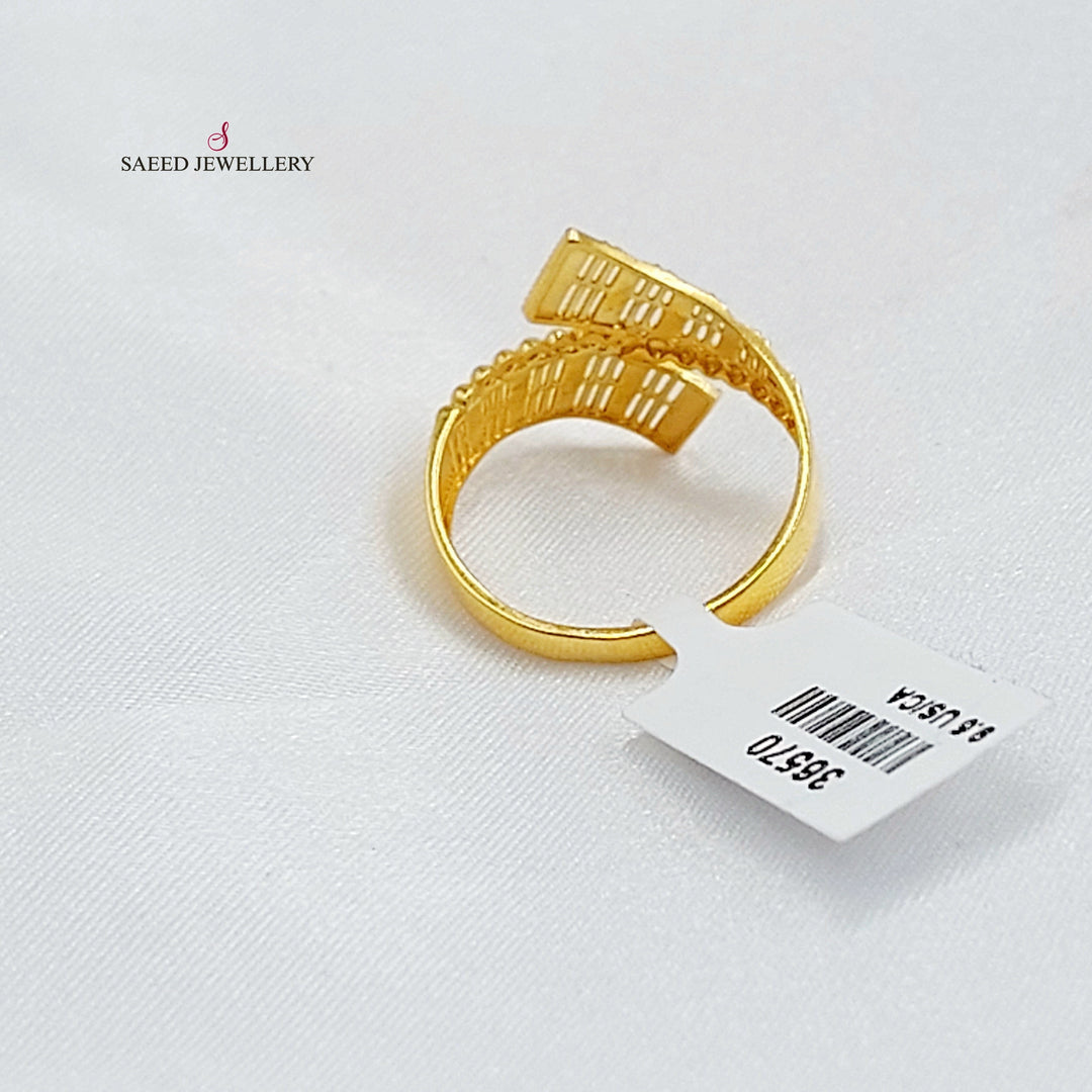 21K خاتم اكسترا-مجوهرات الشيخ سعيد-Saeed Jewelry 