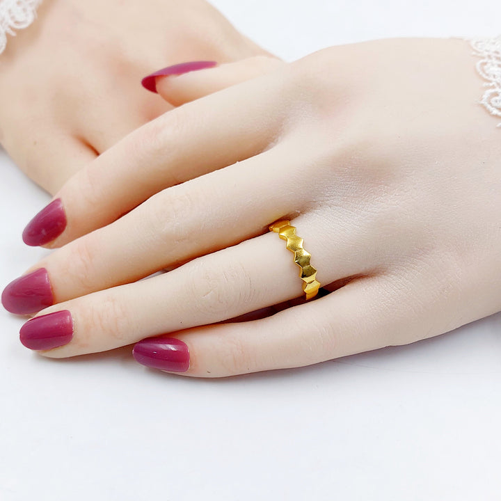 Deluxe Ring Made of 21K Gold by Saeed Jewelry 