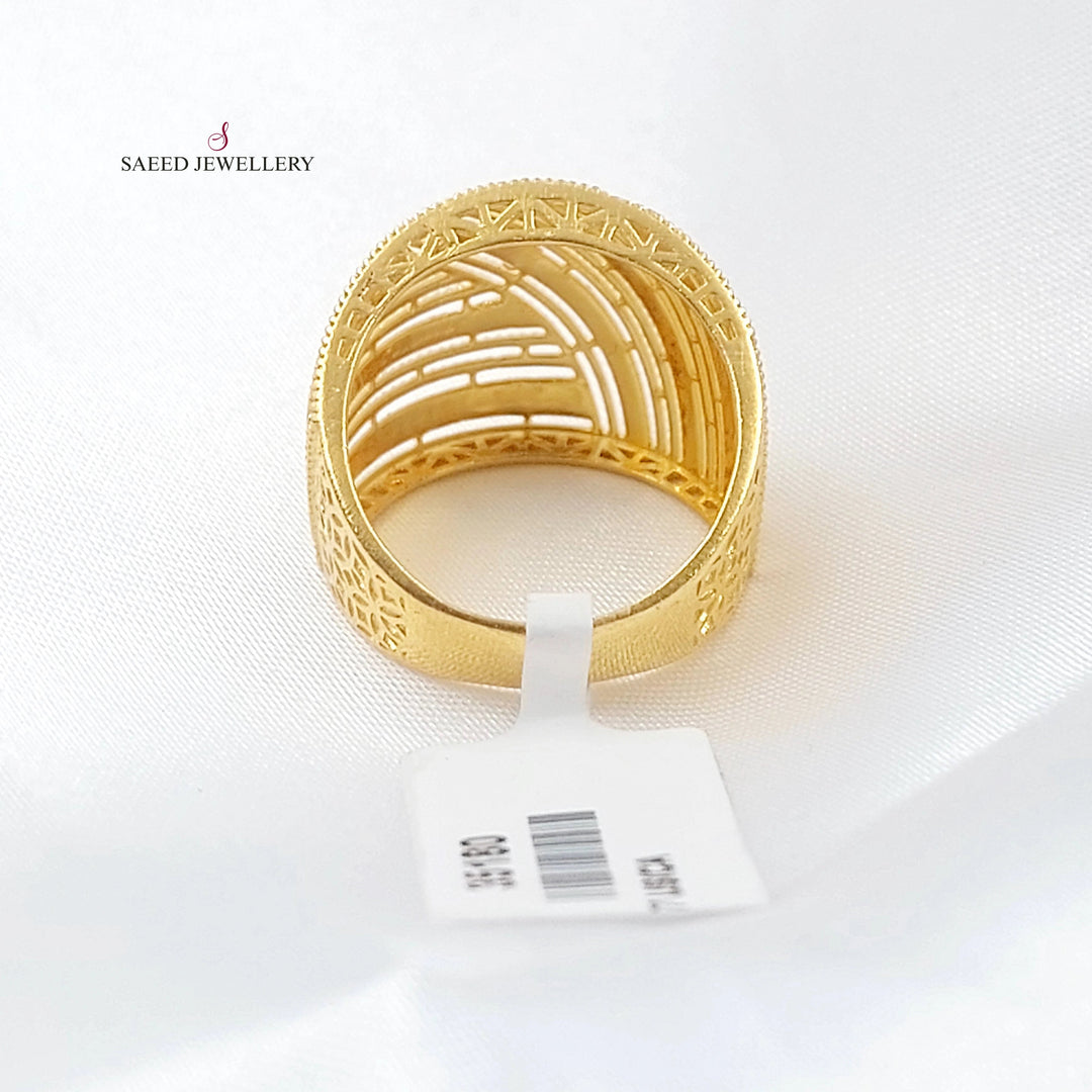 Deluxe Ring Made of 21K Gold by Saeed Jewelry 