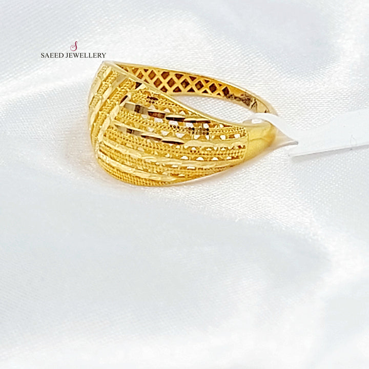 Deluxe Ring Made of 21K Gold by Saeed Jewelry 