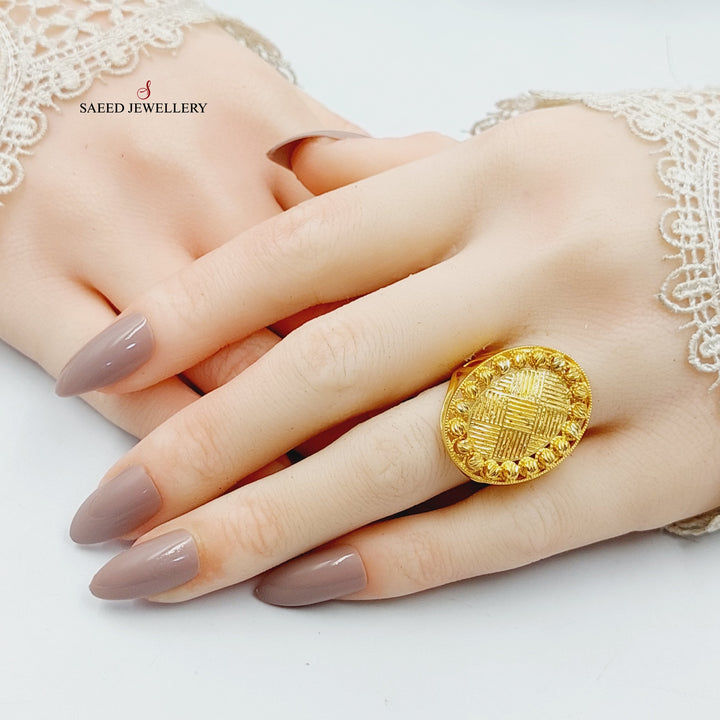 21K Gold Deluxe Ring by Saeed Jewelry - Image 4