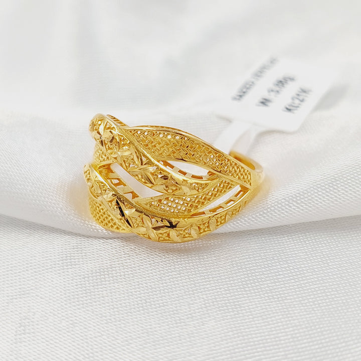 Deluxe Ring Made of 21K Gold by Saeed Jewelry 