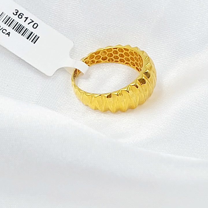 Deluxe Ring Made of 21K Gold by Saeed Jewelry 
