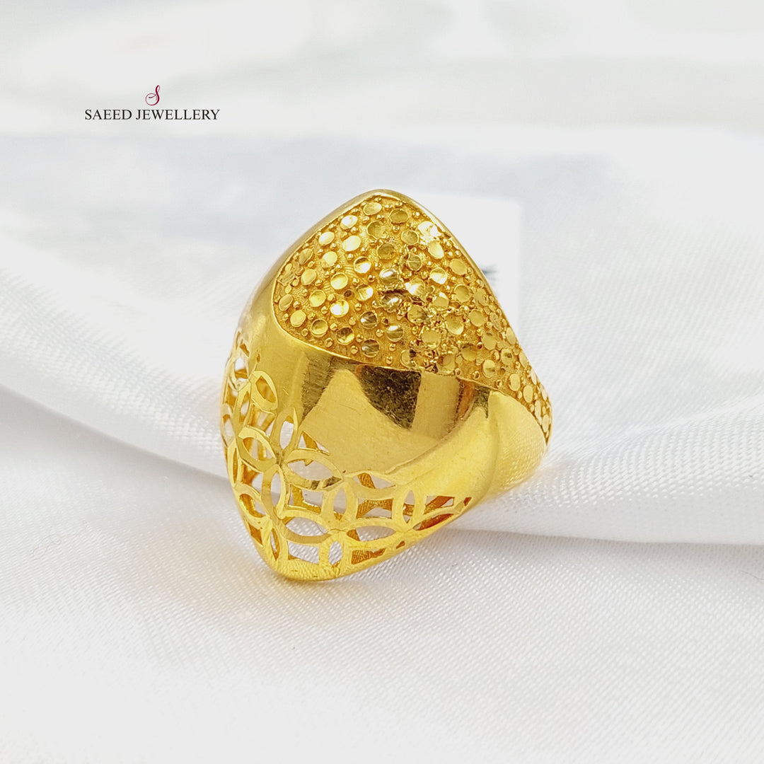 Deluxe Ring Made of 21K Gold by Saeed Jewelry 