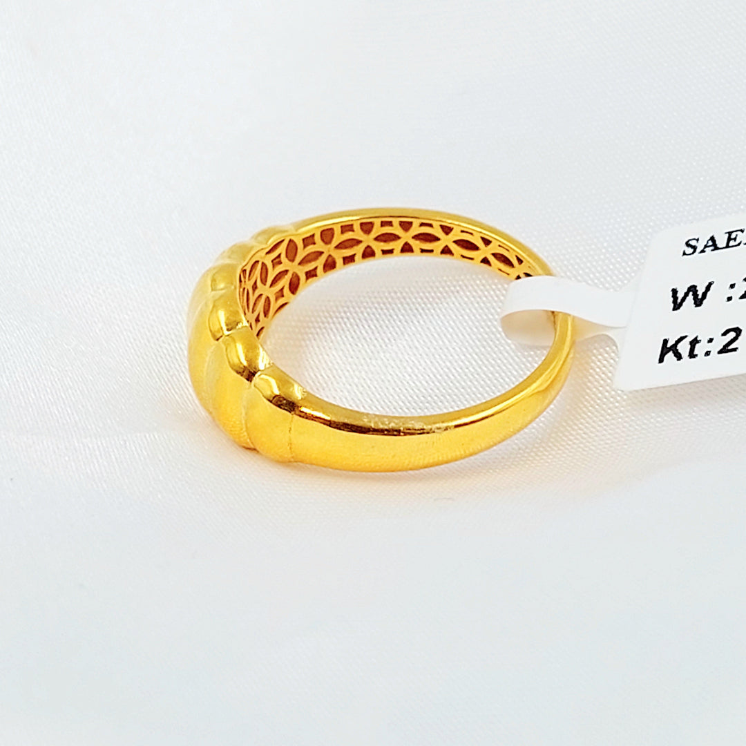 Deluxe Ring Made of 21K Gold by Saeed Jewelry 
