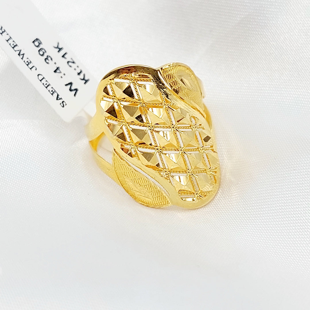 21K خاتم اكسترا-مجوهرات الشيخ سعيد-Saeed Jewelry 