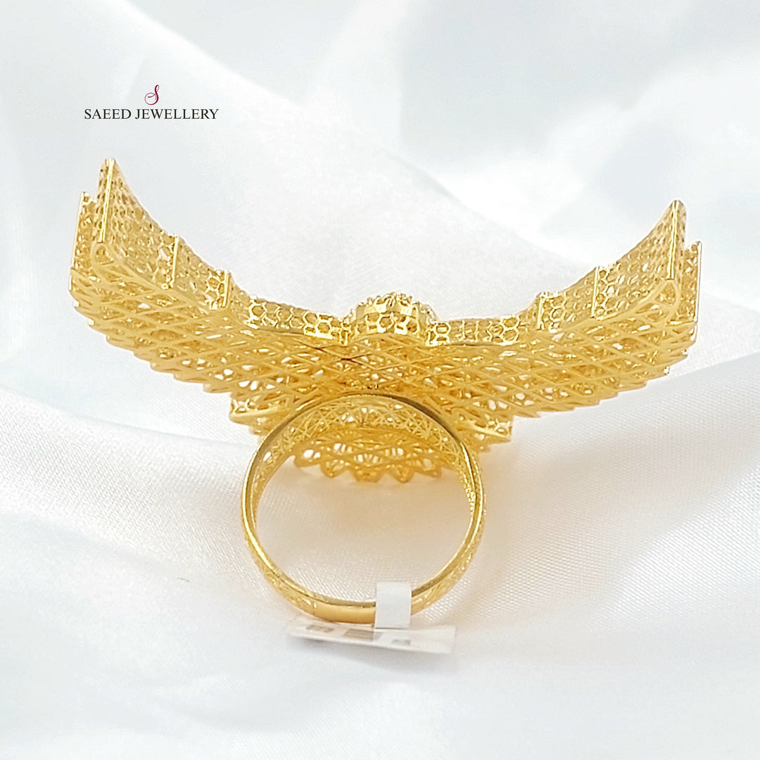 Deluxe Ring Made of 21K Gold by Saeed Jewelry 