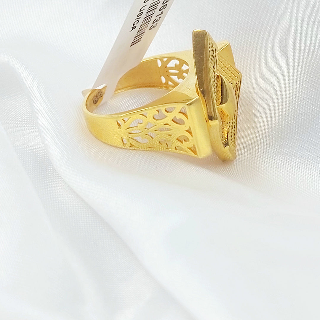 Deluxe Ring Made of 21K Gold by Saeed Jewelry 