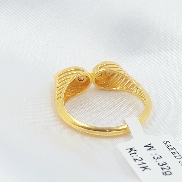 21K خاتم اكسترا-مجوهرات الشيخ سعيد-Saeed Jewelry 