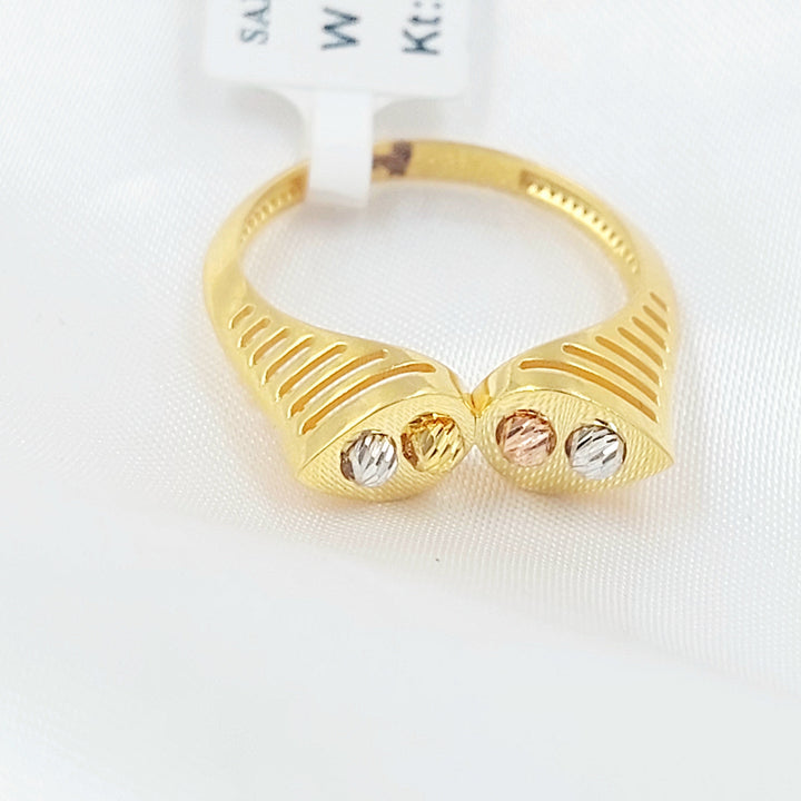 Deluxe Ring Made of 21K Gold by Saeed Jewelry 