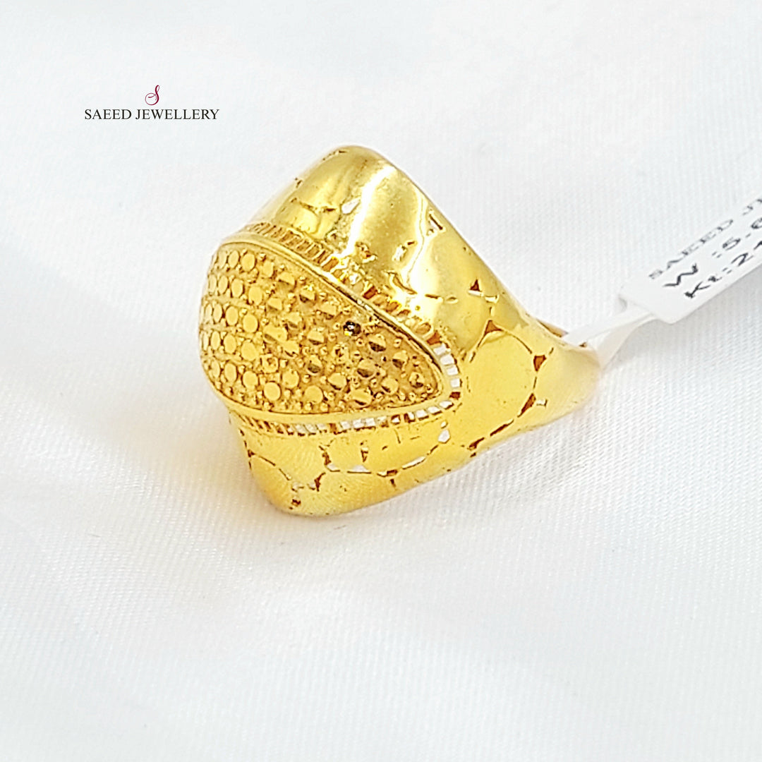 Deluxe Ring Made of 21K Gold by Saeed Jewelry 