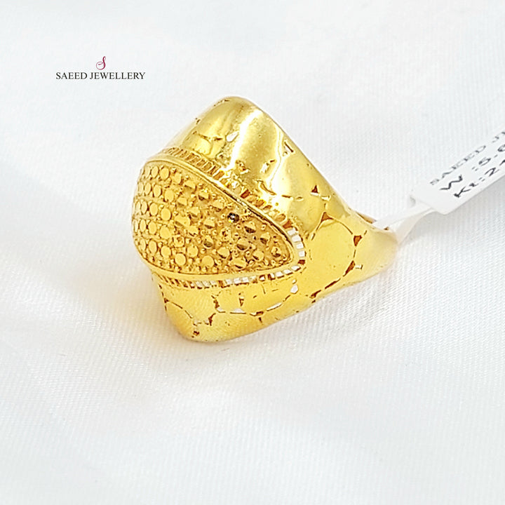 Deluxe Ring Made of 21K Gold by Saeed Jewelry 