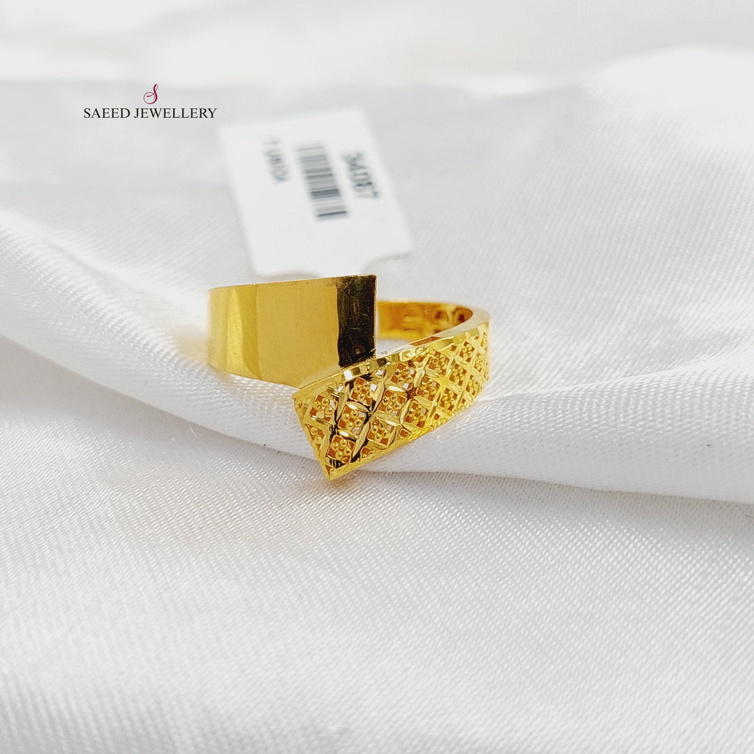 Deluxe Ring Made of 21K Gold by Saeed Jewelry 