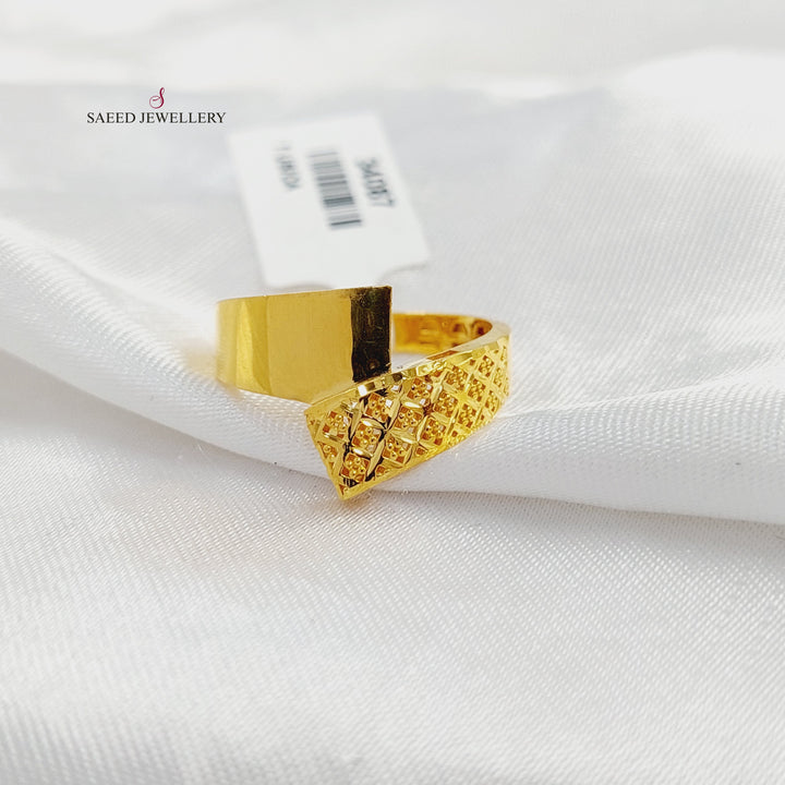 Deluxe Ring Made of 21K Gold by Saeed Jewelry 