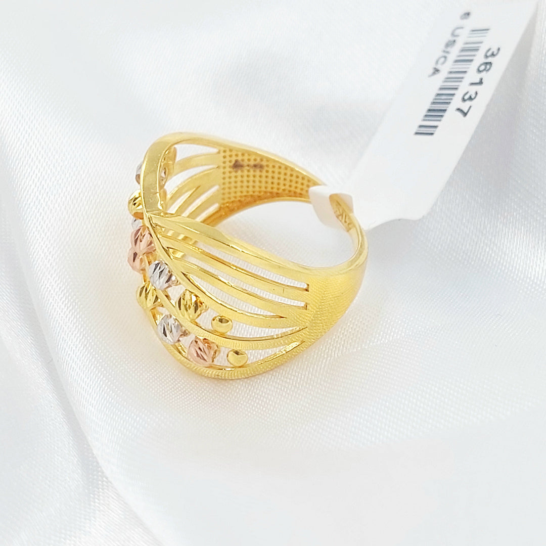 Deluxe Ring Made of 21K Gold by Saeed Jewelry 