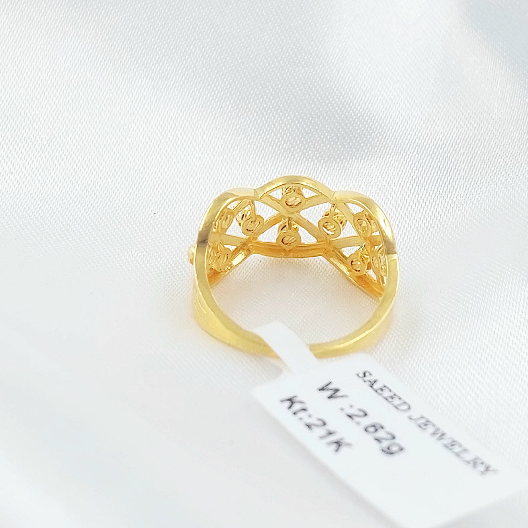Deluxe Ring Made of 21K Gold by Saeed Jewelry 