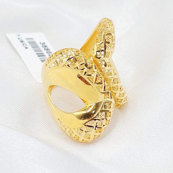 21K خاتم اكسترا-مجوهرات الشيخ سعيد-Saeed Jewelry 