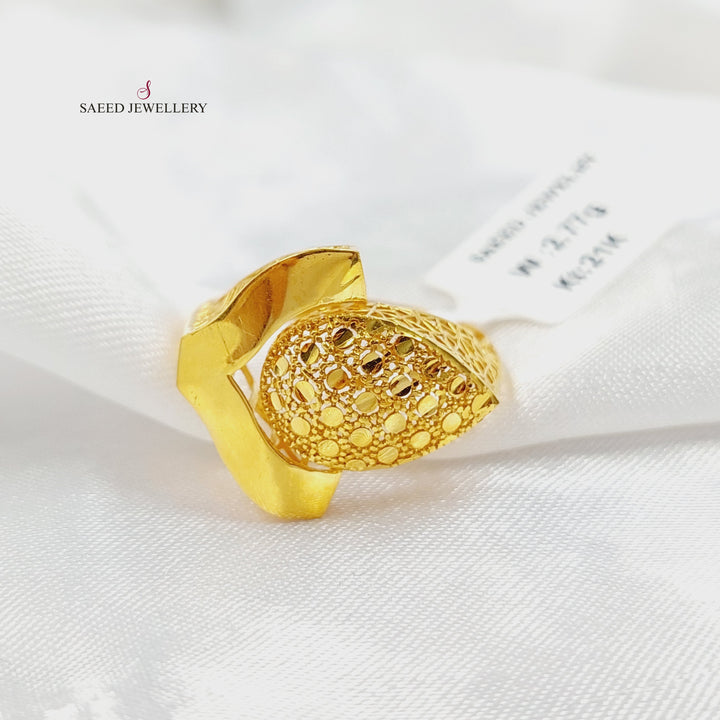 21K خاتم اكسترا-مجوهرات الشيخ سعيد-Saeed Jewelry 