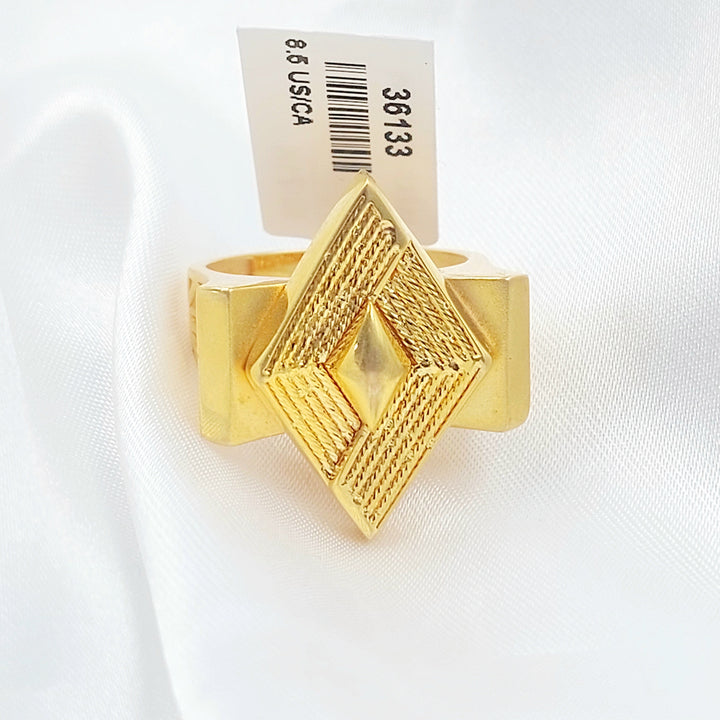 Deluxe Ring Made of 21K Gold by Saeed Jewelry 