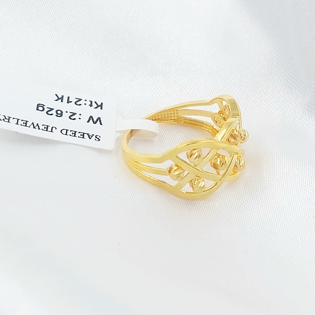 Deluxe Ring Made of 21K Gold by Saeed Jewelry 