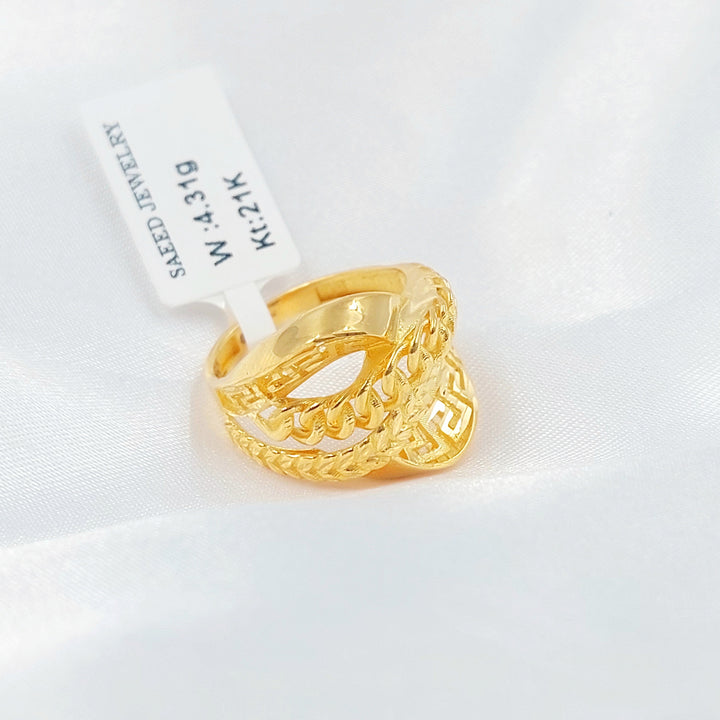 21K خاتم اكسترا-مجوهرات الشيخ سعيد-Saeed Jewelry 