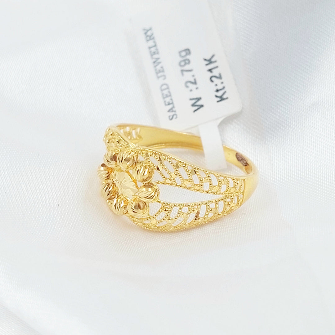 Deluxe Ring Made of 21K Gold by Saeed Jewelry 