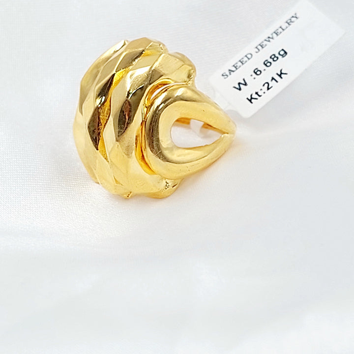 Deluxe Ring Made of 21K Gold by Saeed Jewelry 