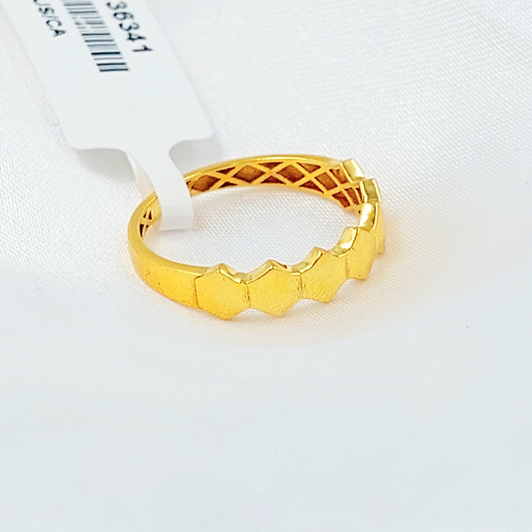 Deluxe Ring Made of 21K Gold by Saeed Jewelry 