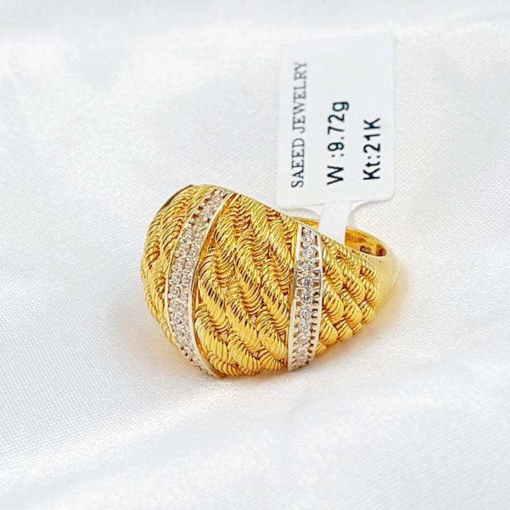 Deluxe Ring Made of 21K Gold by Saeed Jewelry 