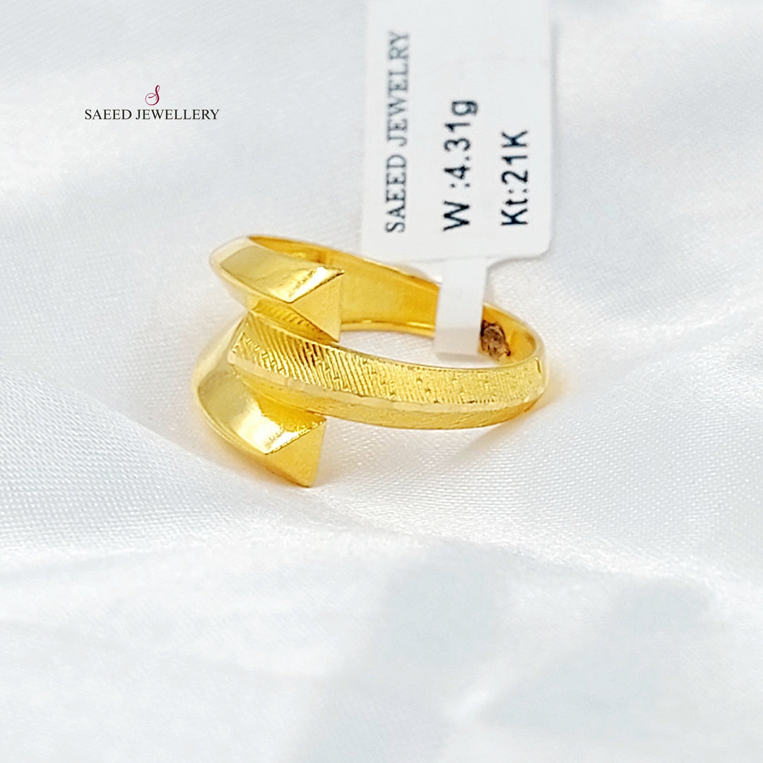Deluxe Ring Made of 21K Gold by Saeed Jewelry 