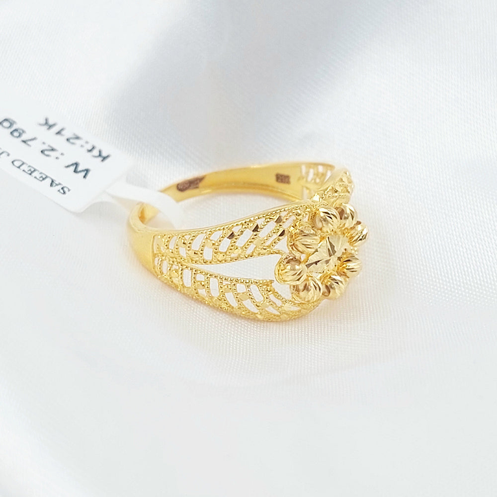 Deluxe Ring Made of 21K Gold by Saeed Jewelry 