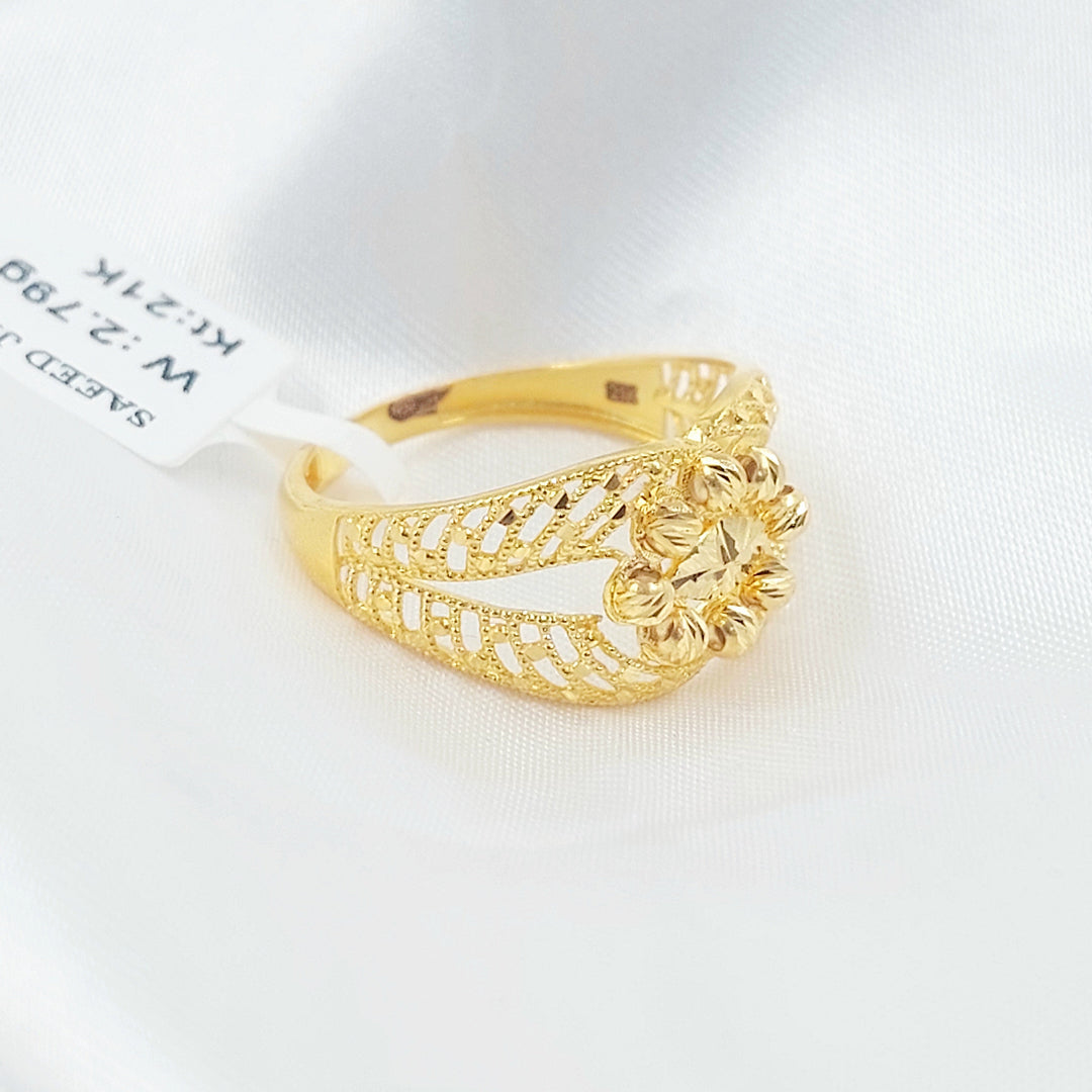 Deluxe Ring Made of 21K Gold by Saeed Jewelry 