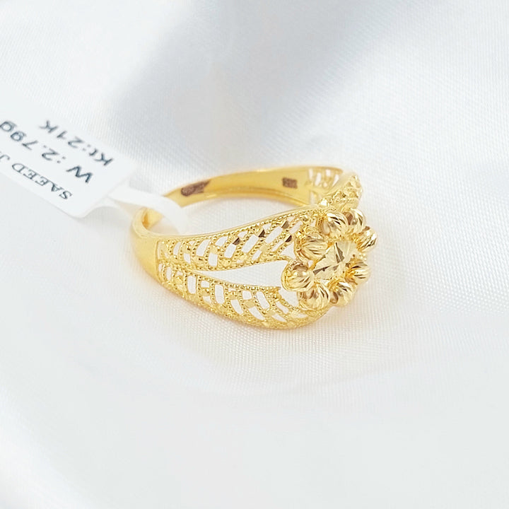 Deluxe Ring Made of 21K Gold by Saeed Jewelry 