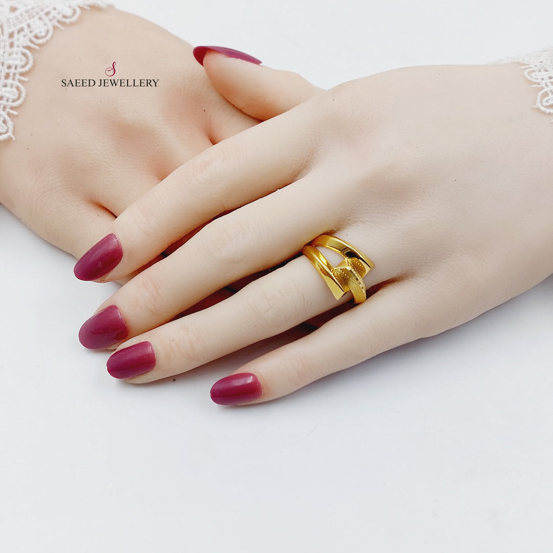 Deluxe Ring Made of 21K Gold by Saeed Jewelry 