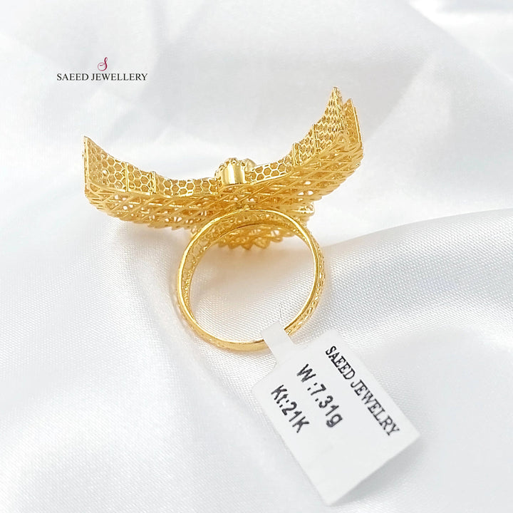 Deluxe Ring Made of 21K Gold by Saeed Jewelry 