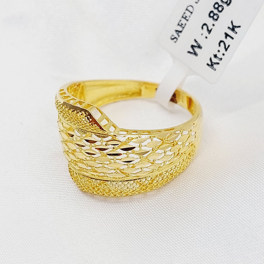 21K خاتم اكسترا-مجوهرات الشيخ سعيد-Saeed Jewelry 