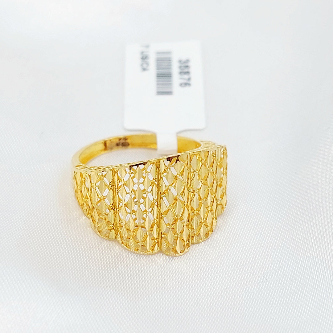 21K خاتم اكسترا-مجوهرات الشيخ سعيد-Saeed Jewelry 