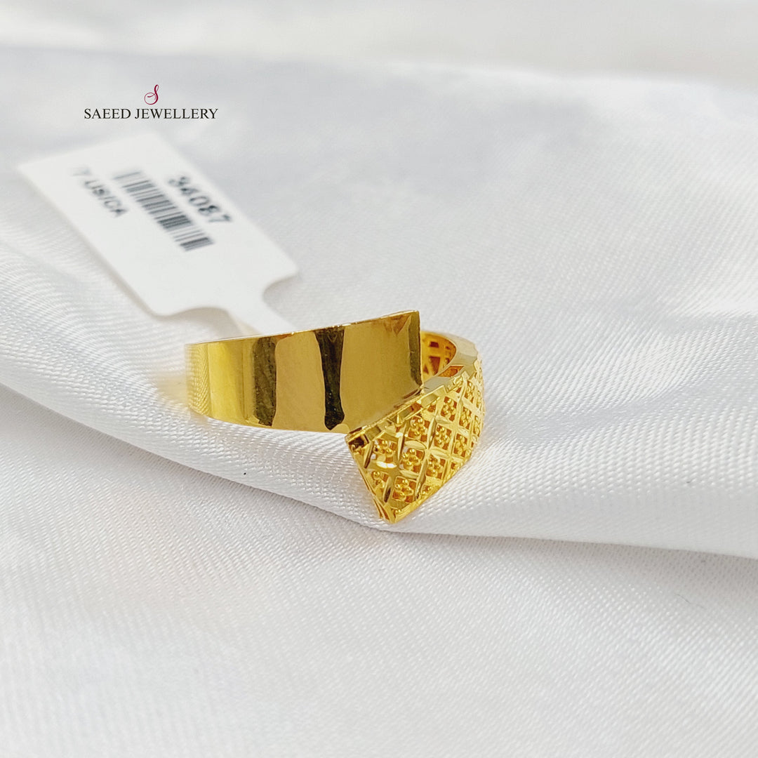 Deluxe Ring Made of 21K Gold by Saeed Jewelry 