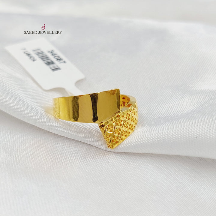 Deluxe Ring Made of 21K Gold by Saeed Jewelry 