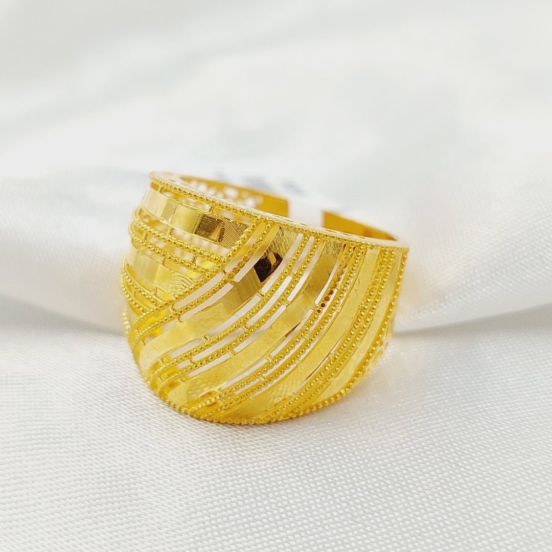 21K خاتم اكسترا-مجوهرات الشيخ سعيد-Saeed Jewelry 