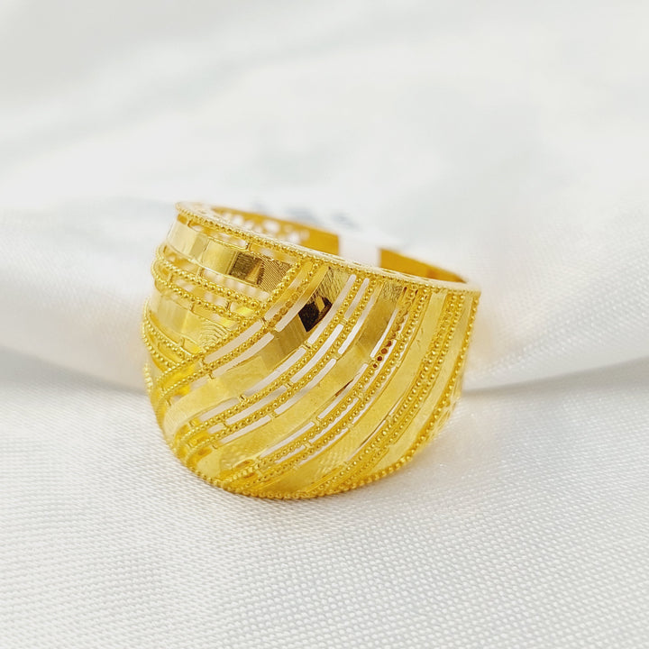 21K خاتم اكسترا-مجوهرات الشيخ سعيد-Saeed Jewelry 