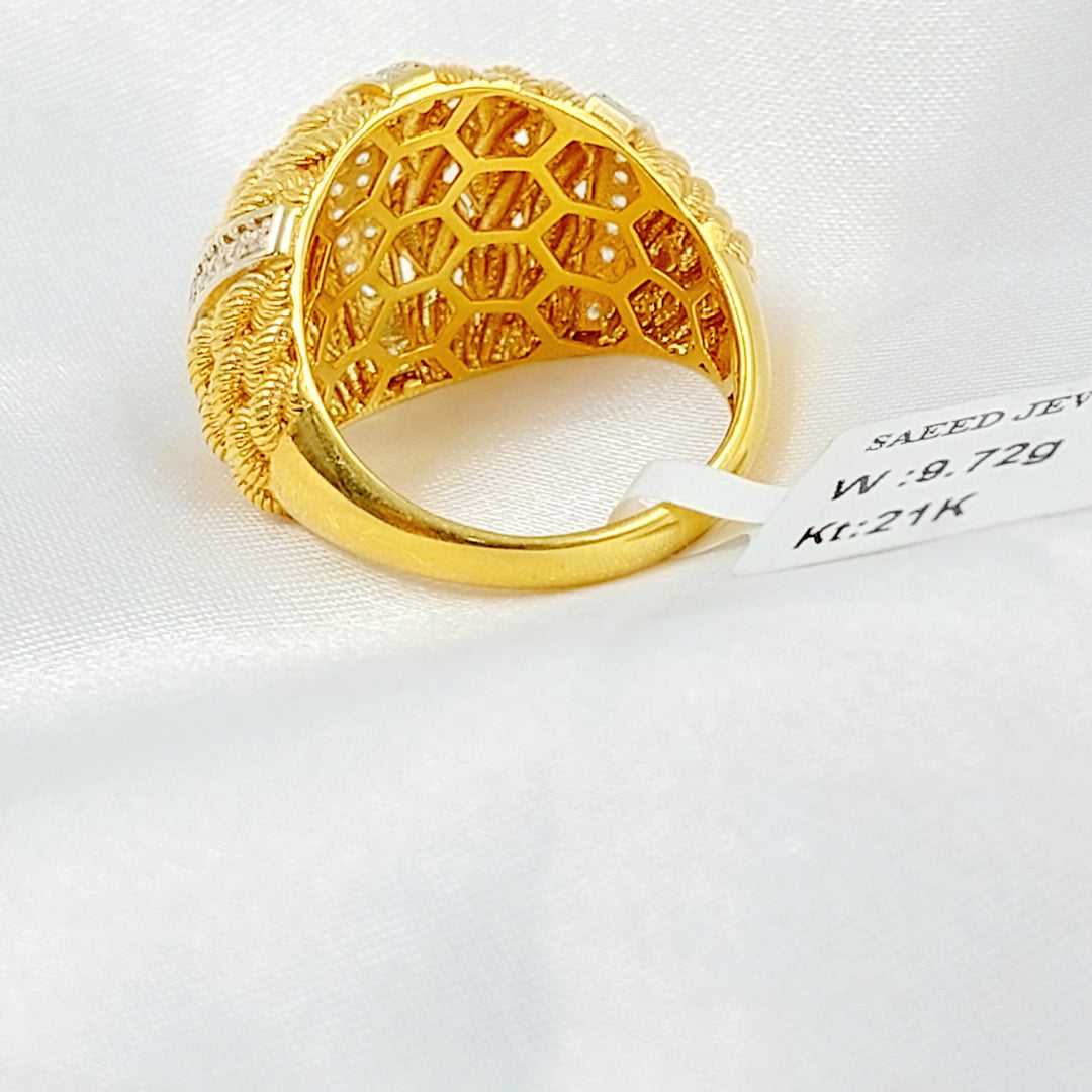 Deluxe Ring Made of 21K Gold by Saeed Jewelry 