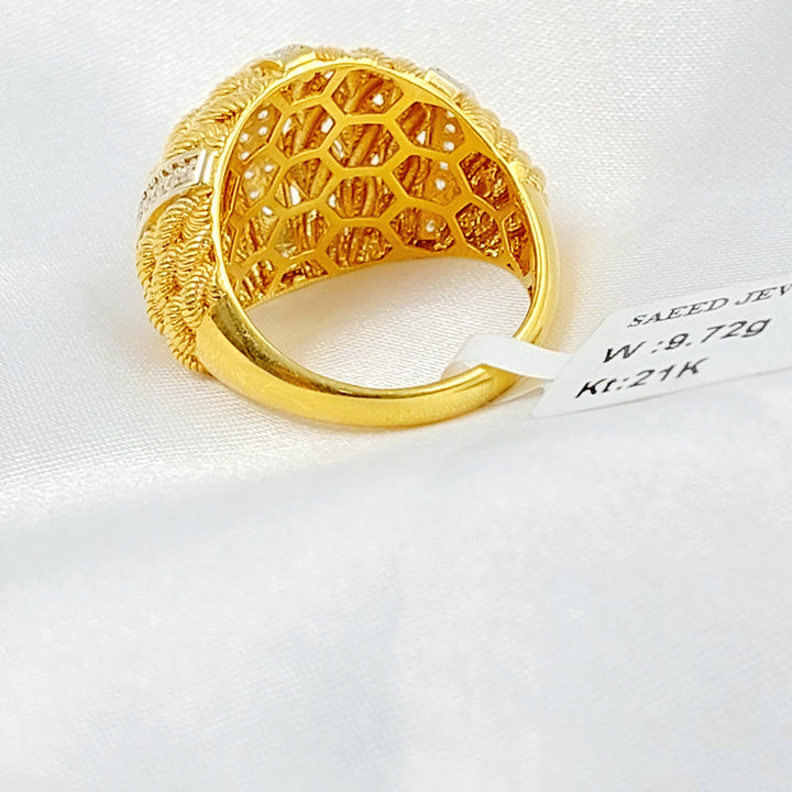 Deluxe Ring Made of 21K Gold by Saeed Jewelry 