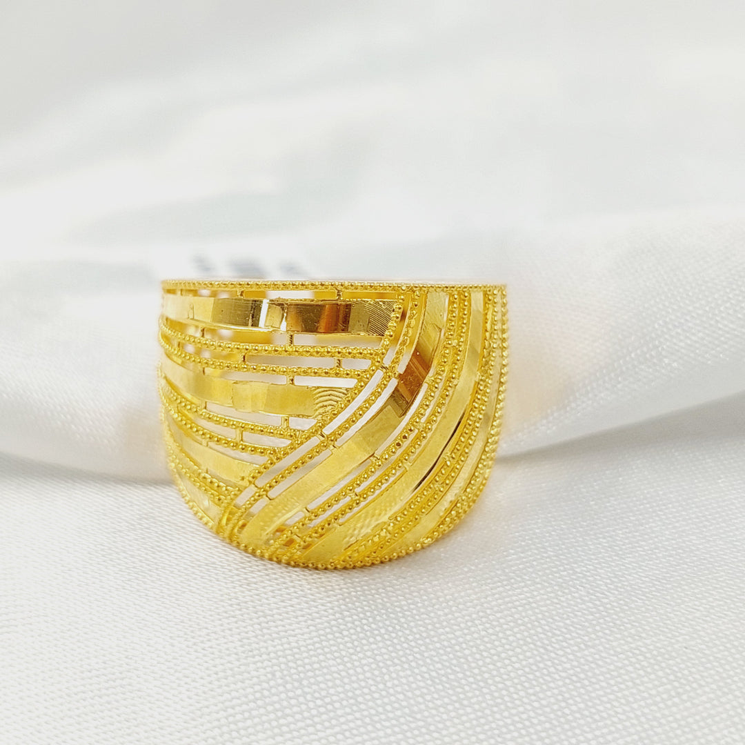 21K خاتم اكسترا-مجوهرات الشيخ سعيد-Saeed Jewelry 