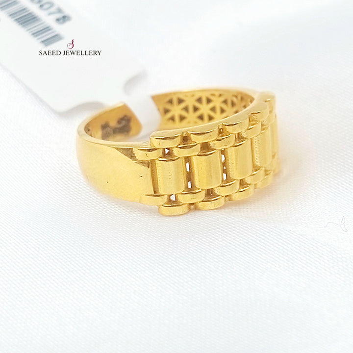 Deluxe Ring Made of 21K Gold by Saeed Jewelry 