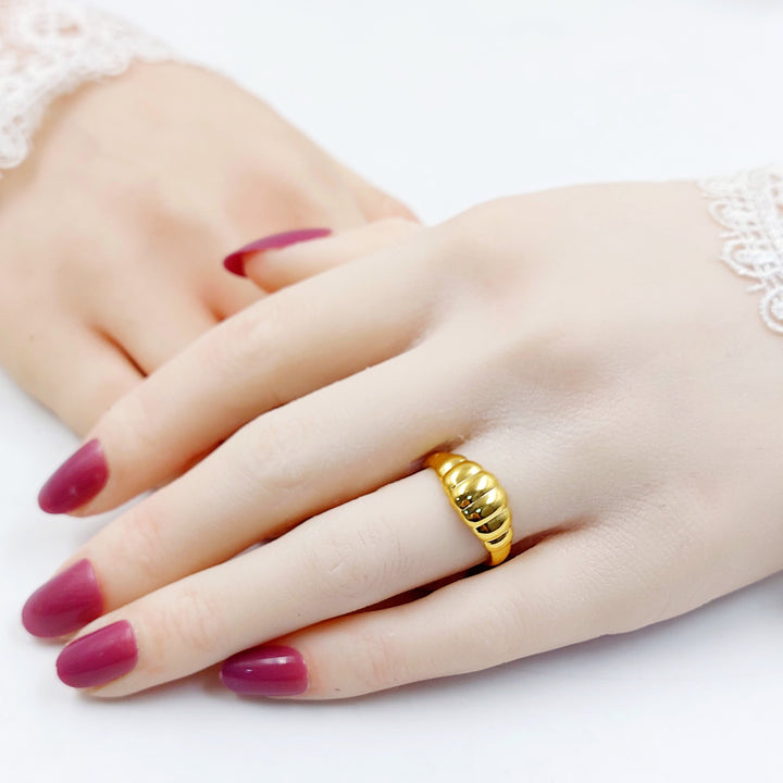 Deluxe Ring Made of 21K Gold by Saeed Jewelry 